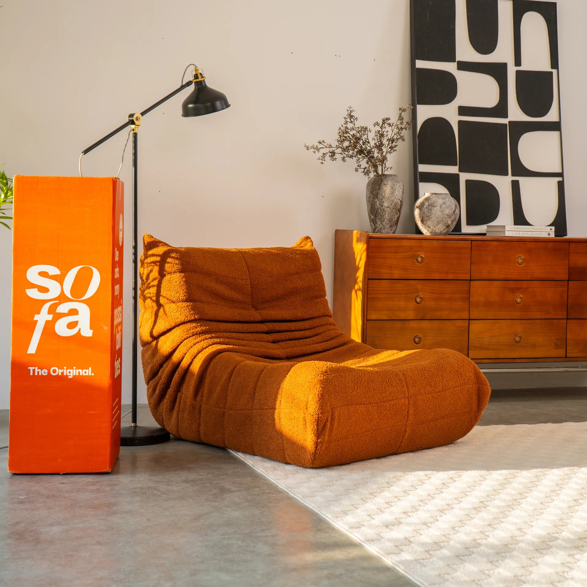 Poltrona Design 1973 Laranja | Poltrona Na Caixa