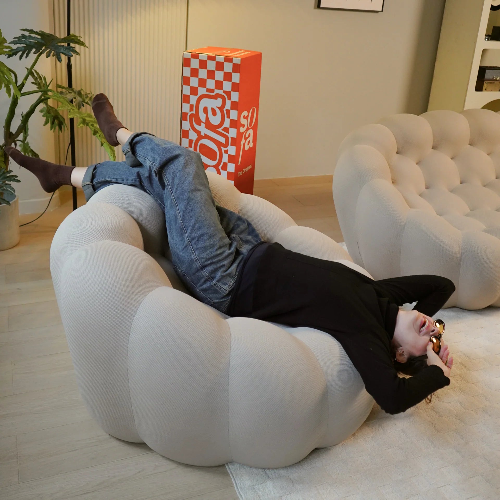 Poltrona cosmo - Linho | Poltrona Na Caixa