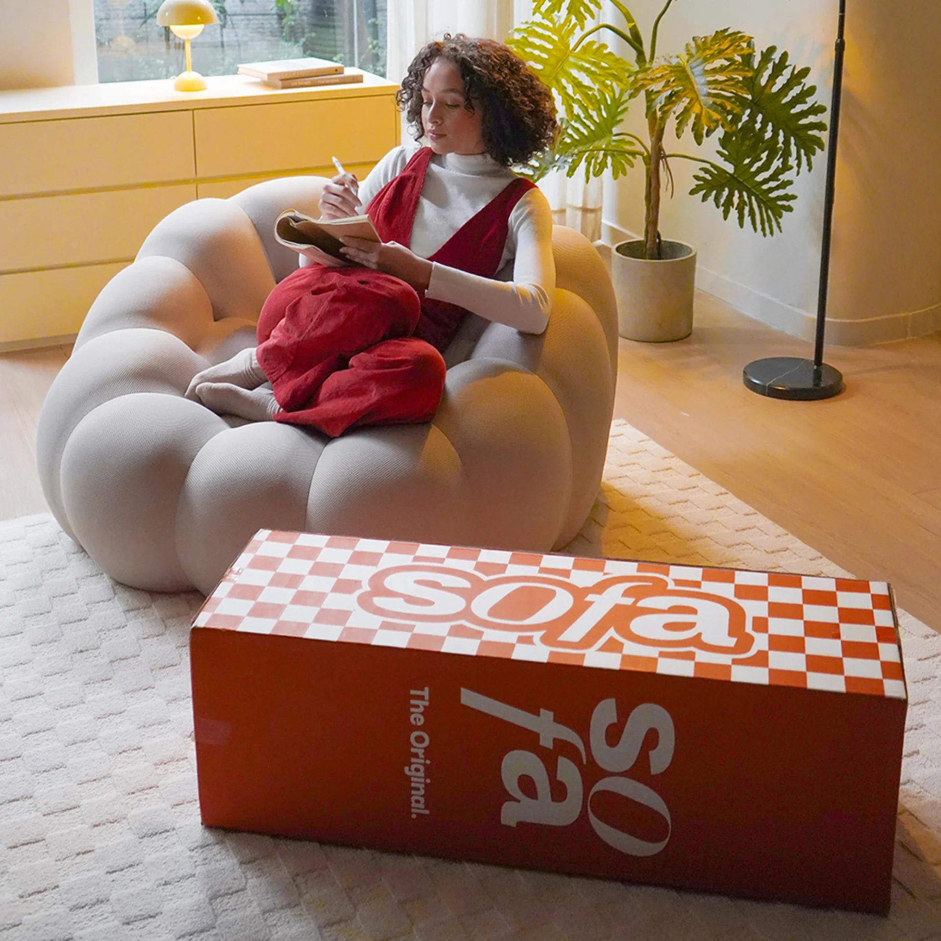 Poltrona cosmo - Linho | Poltrona Na Caixa