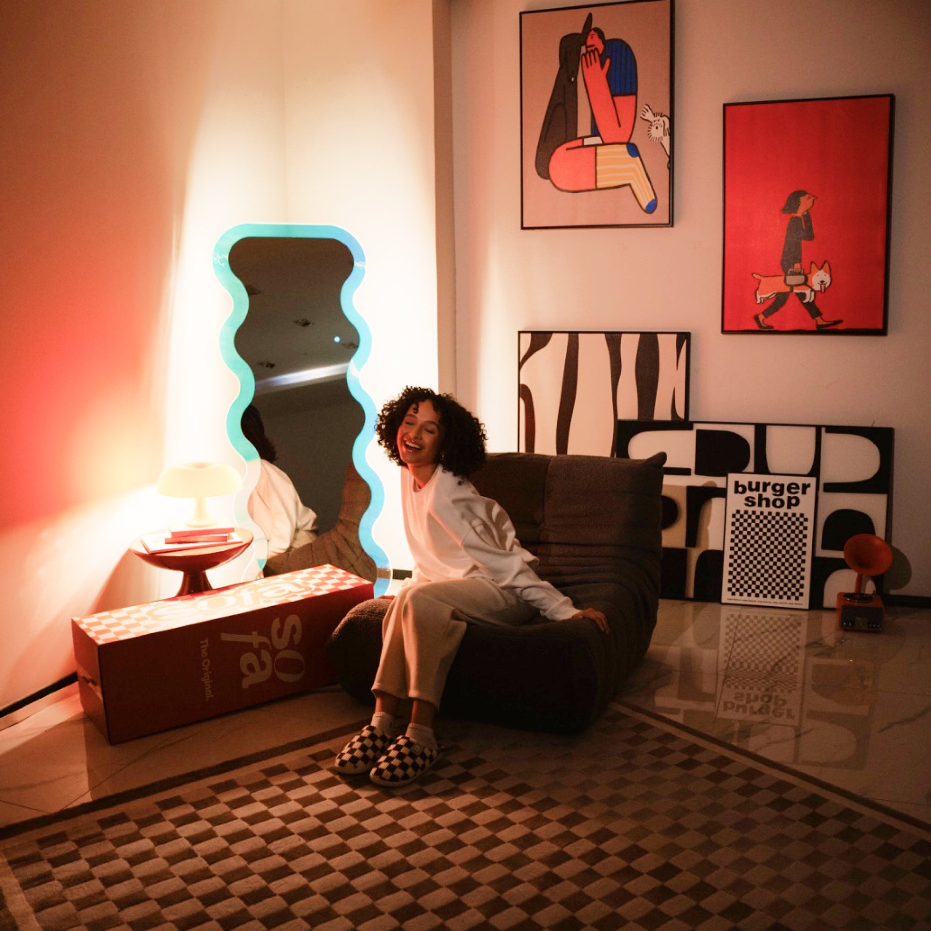 Poltrona Design 1973 Laranja | Poltrona Na Caixa