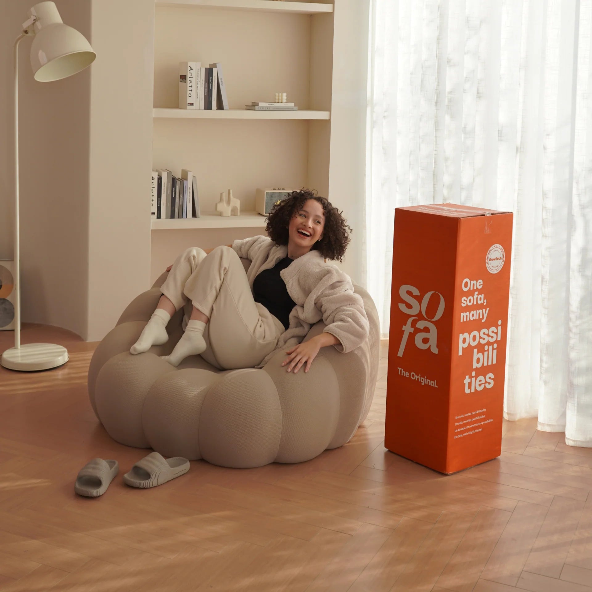 Poltrona cosmo - Linho | Poltrona Na Caixa