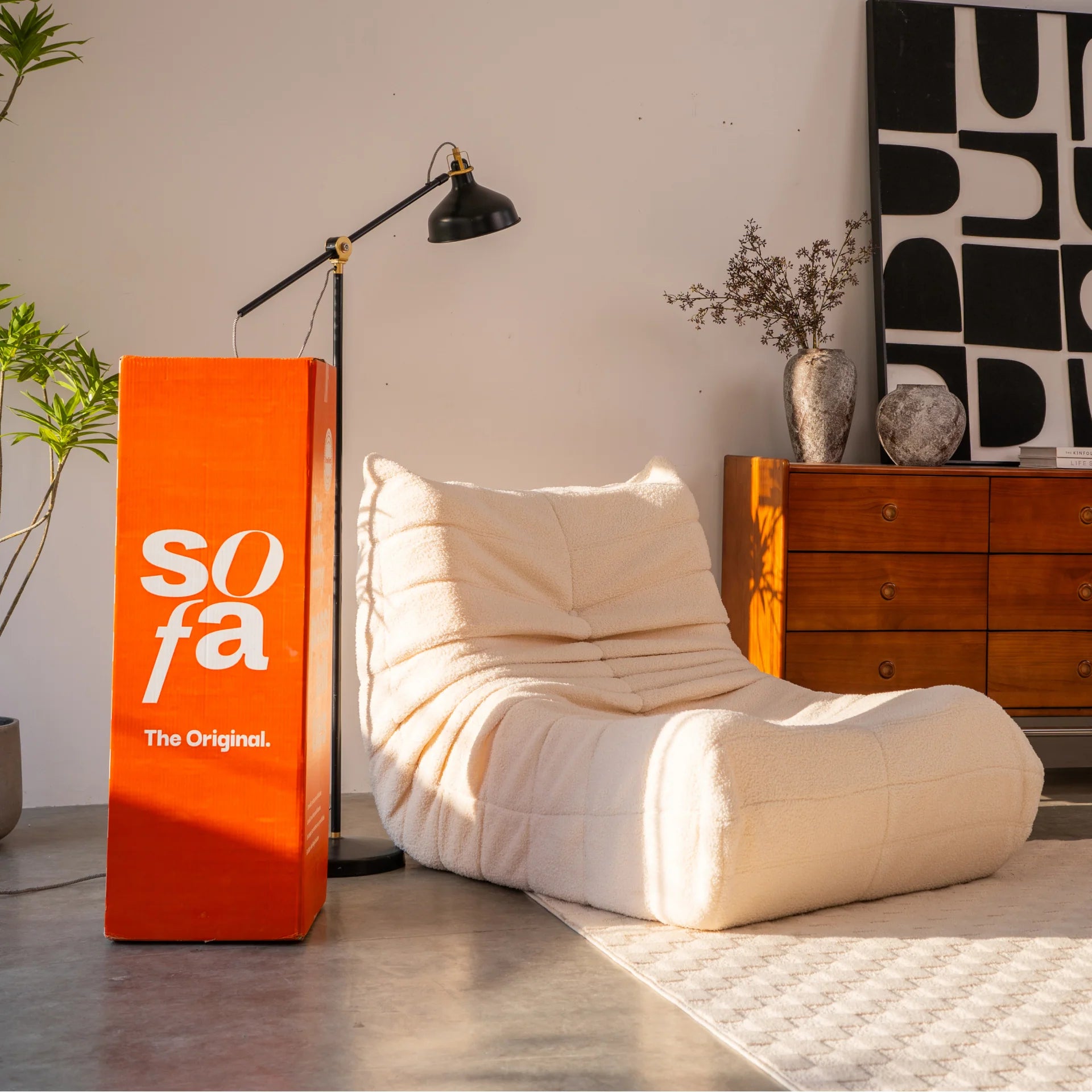 Poltrona Design 1973 Linho | Poltrona Na Caixa