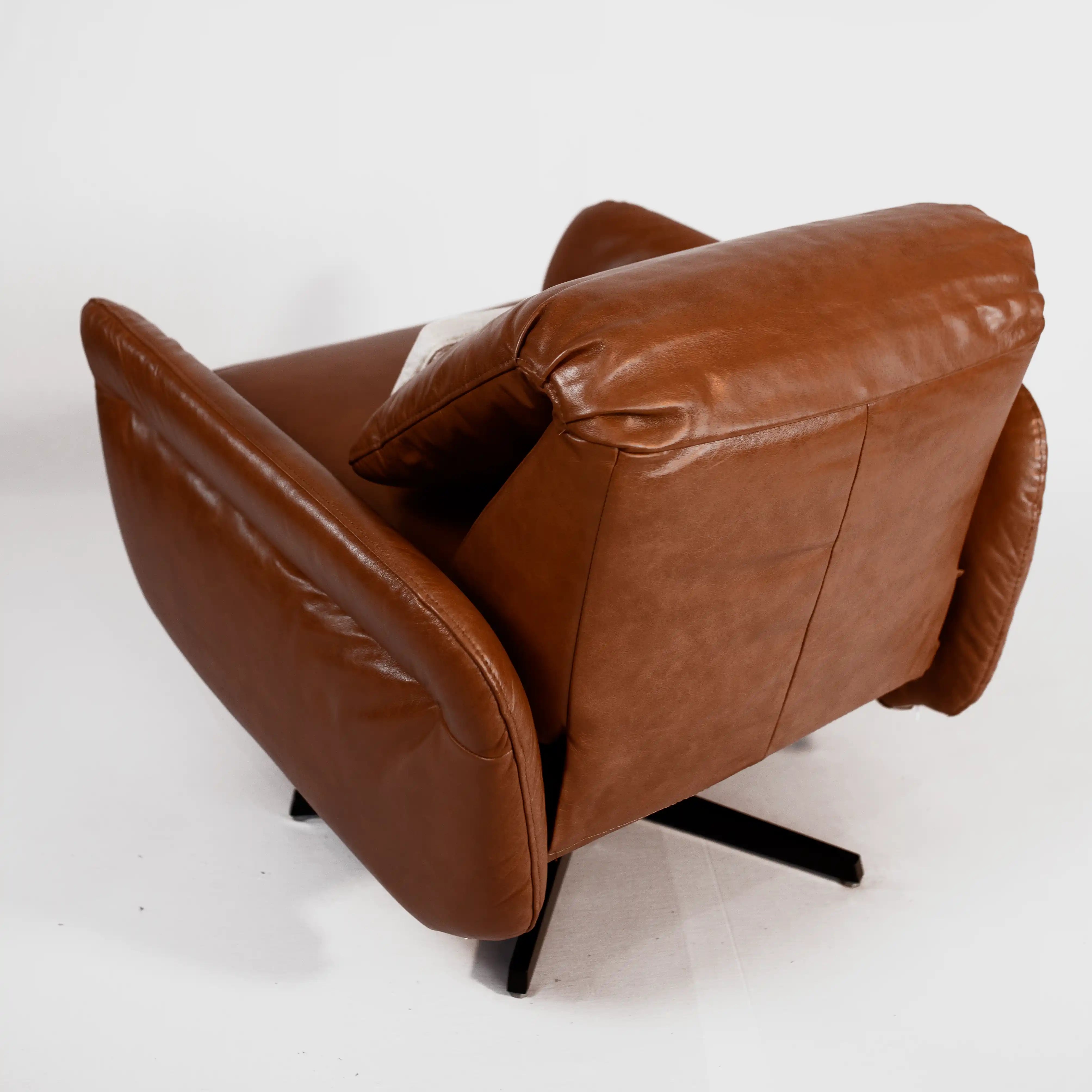 02 Poltronas Reclináveis na Caixa - Fleex Tech Couro – Poltrona na Caixa - Couro Marrom