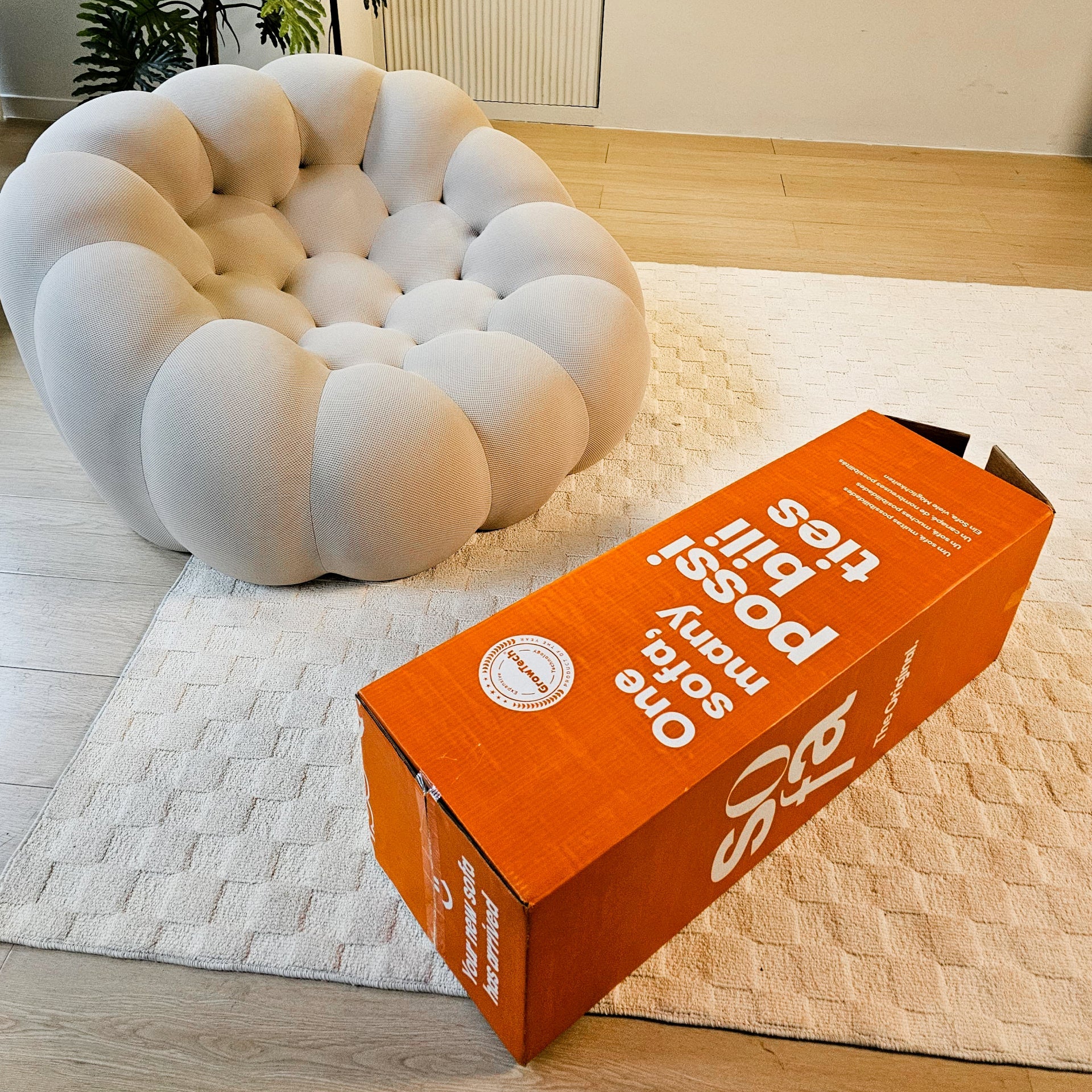 Poltrona cosmo - Linho | Poltrona Na Caixa