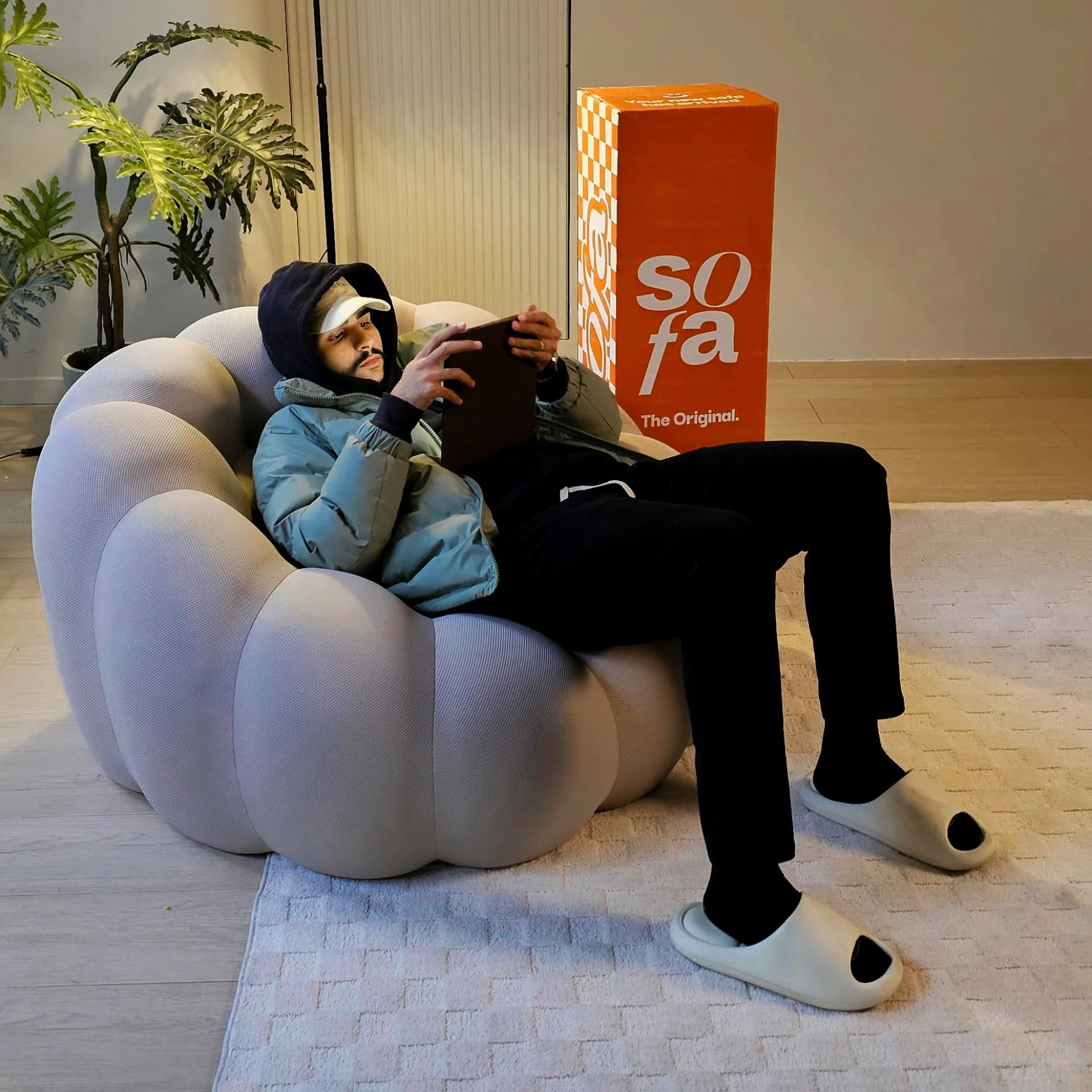 Poltrona cosmo - Linho | Poltrona Na Caixa