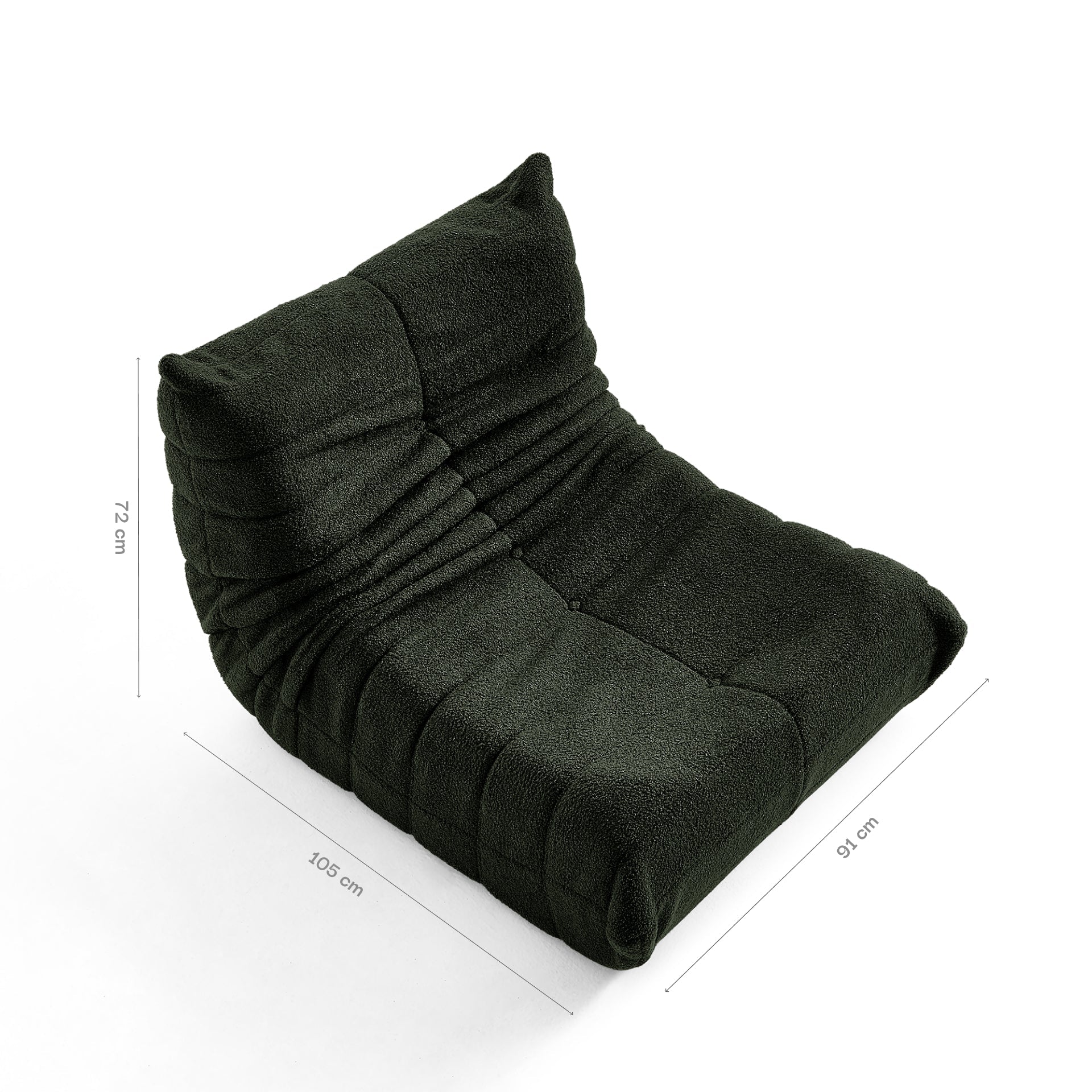 Poltrona Design 1973 Verde | Poltrona Na Caixa