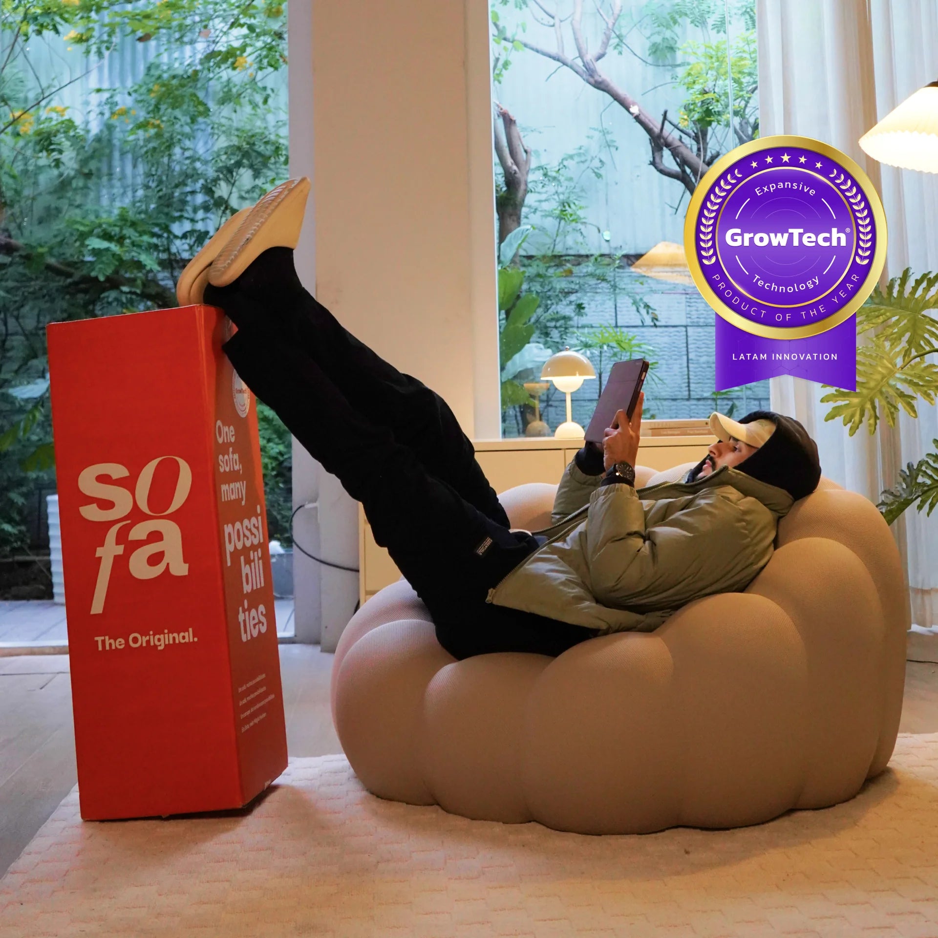 Poltrona cosmo - Linho | Poltrona Na Caixa