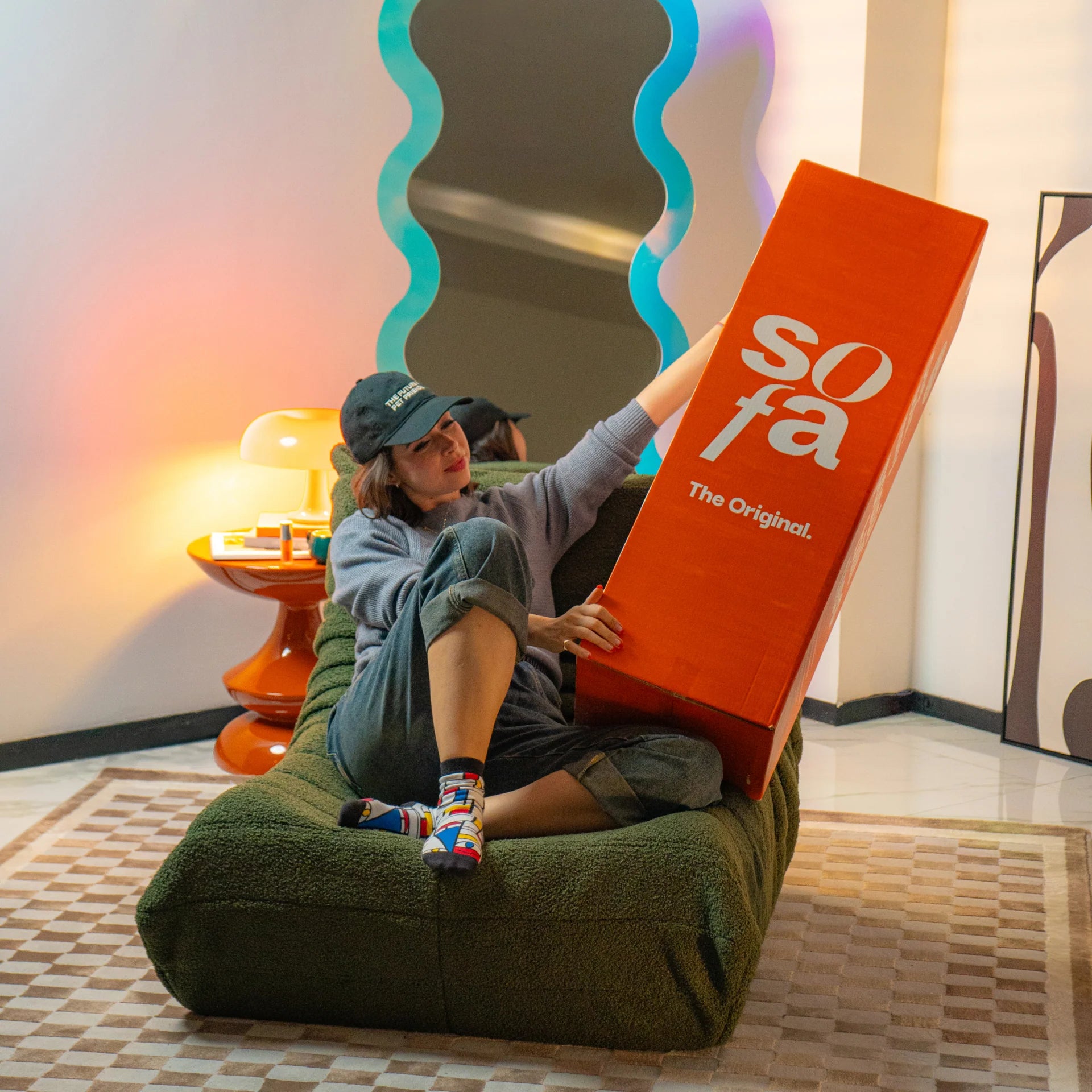 Poltrona Design 1973 Verde | Poltrona Na Caixa